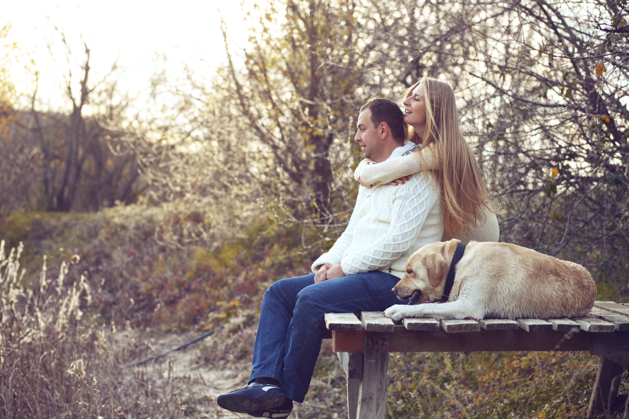 Couple with Dog